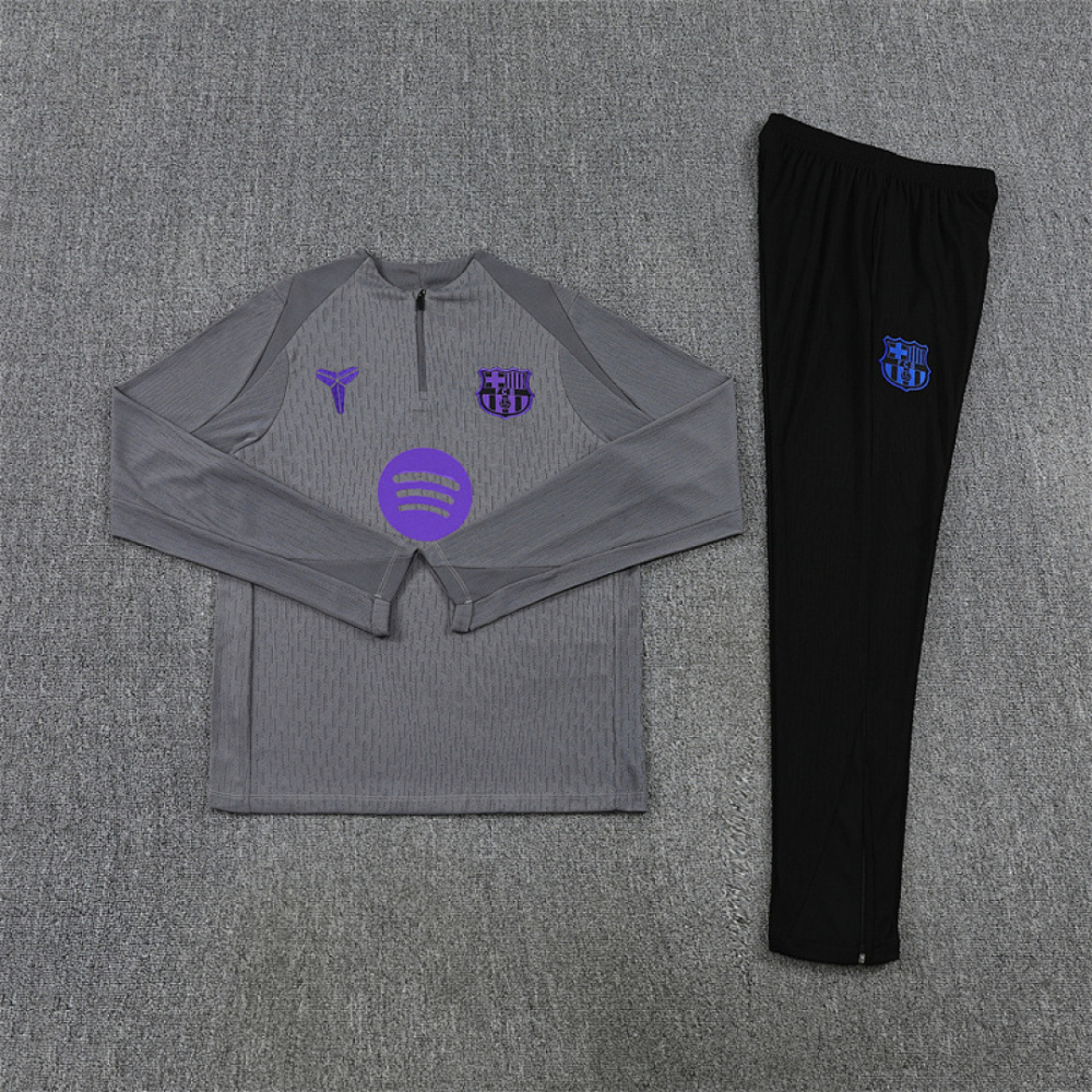 Barcelona Training Kit (Sweatshirt+Pants) Gray 2025/26