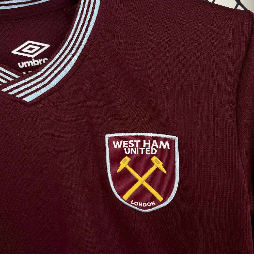West Ham United Football Jersey Home Custom Shirt 2025-26