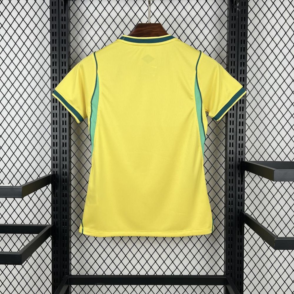 Brazil Soccer Jersey Women's Home Custom Shirt World Cup 2026