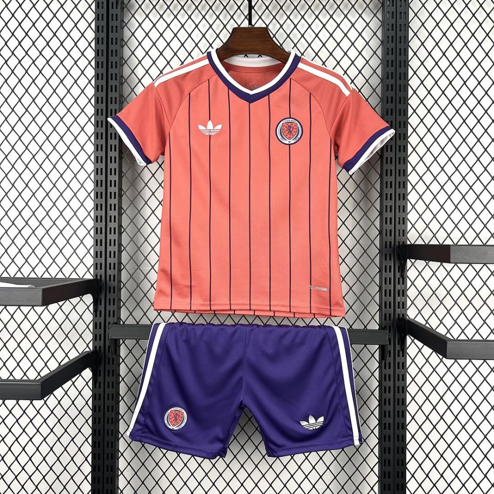 Scotland Soccer Jersey Away Kids Kit Jersey+Shorts World Cup 2026