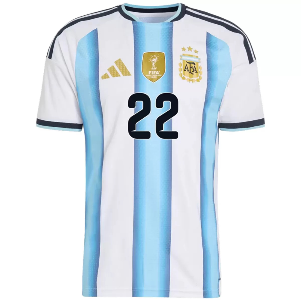 L.MARTÍNEZ #22 Argentina Authentic Soccer Jersey Home Shirt World Cup 2026