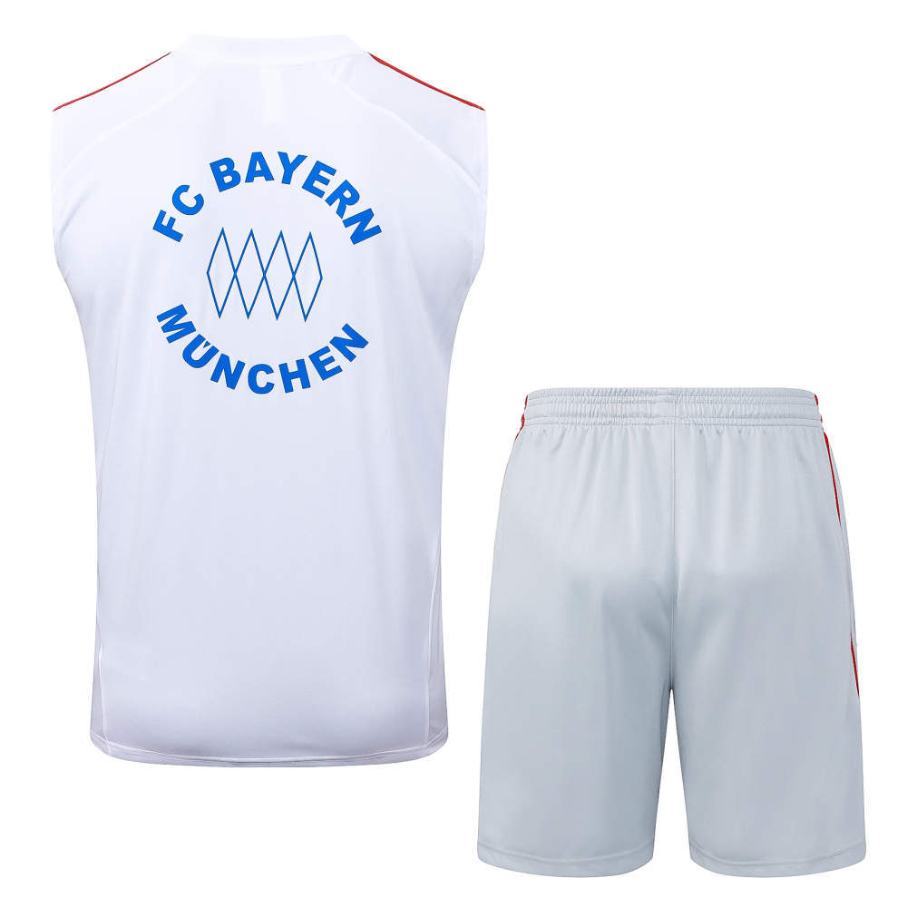 Bayern Munich Sleeveless Training Kit White 2025/26