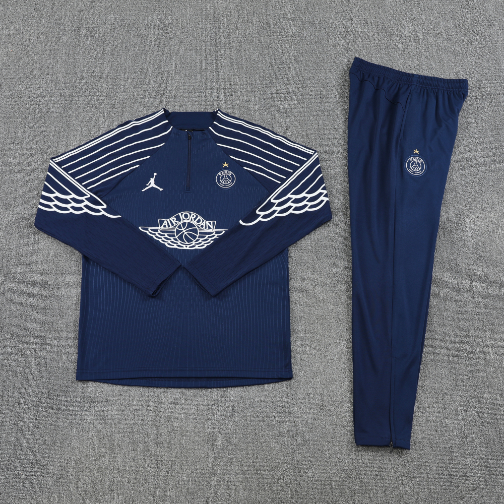 PSG Authentic Training Kit (Sweatshirt+Pants) Navy 2025/26 - Player Version (With Star)