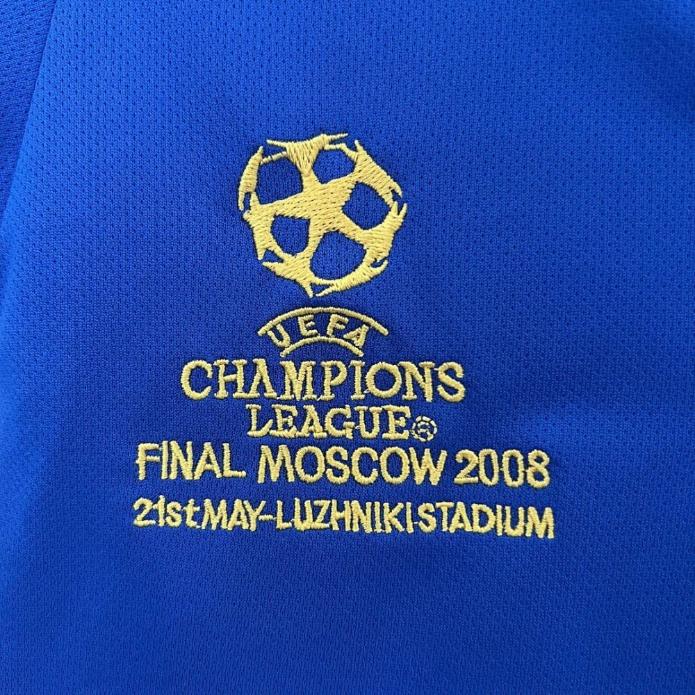 Chelsea Retro Football Jersey Home Champions League Kids Kit Jersey+Shorts 08-09