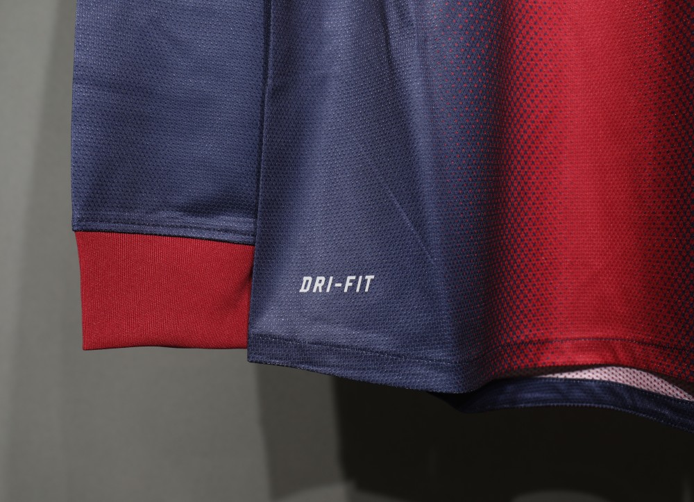 Authentic Barcelona Retro Jersey Home Long Sleeve Soccer Shirt 2012-13