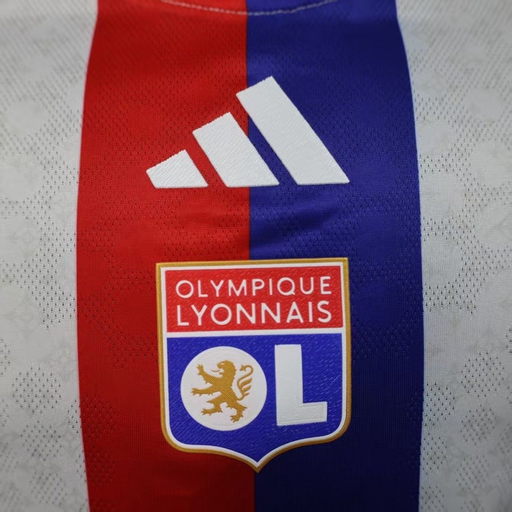 Olympique Lyonnais Authentic Soccer Jersey Home Shirt 2025-26