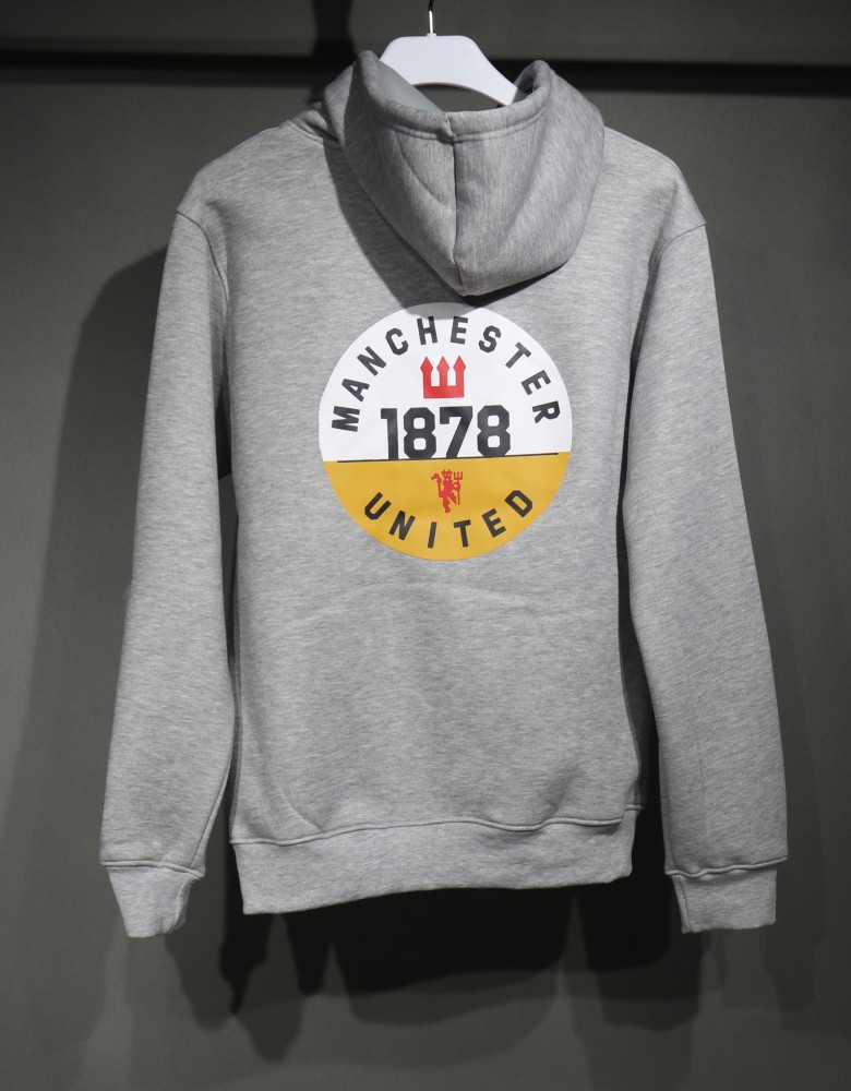 Manchester United Hoodie Training Kit (Sweatshirt+Pants) Grey 2025/26