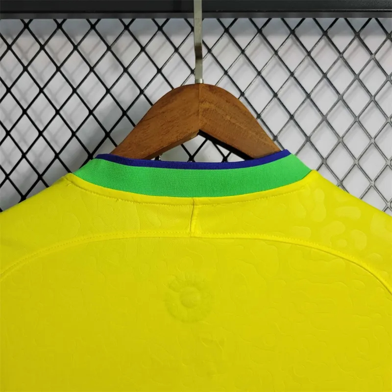 Brazil Retro Soccer Jersey Home Custom Shirt World Cup 2022