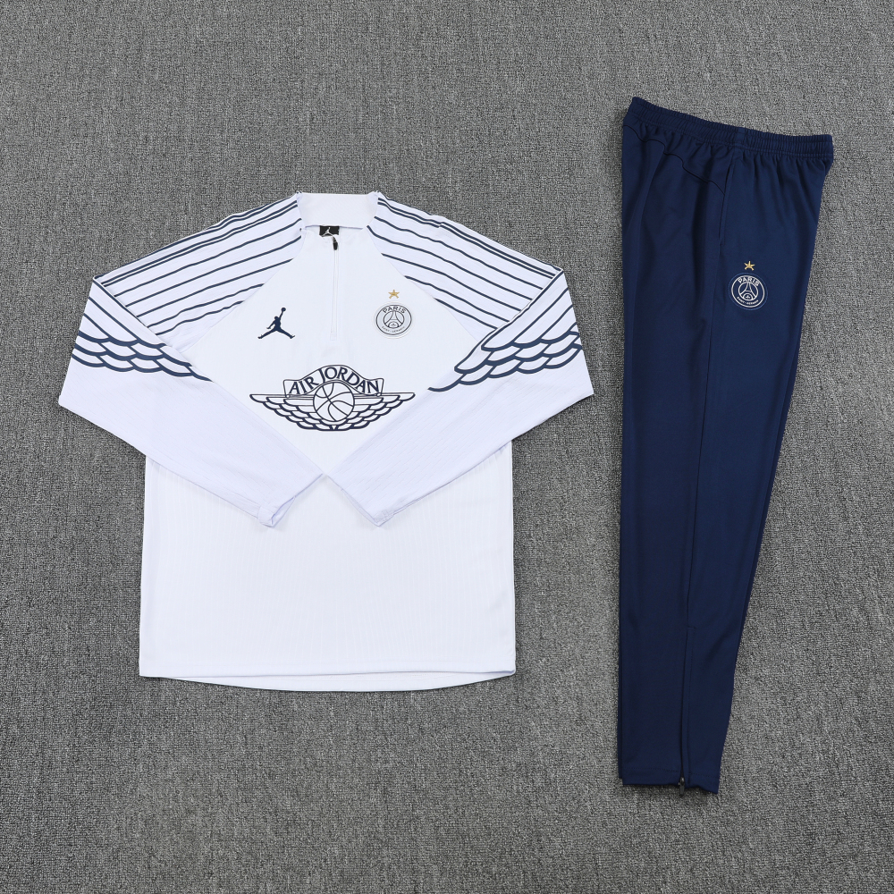 PSG Authentic Training Kit (Sweatshirt+Pants) White 2025/26 - Player Version (With Star)