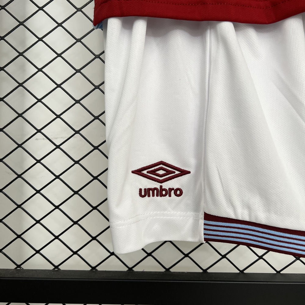 West Ham United Football Jersey Home Kids Kit Jersey+Shorts 2025-26
