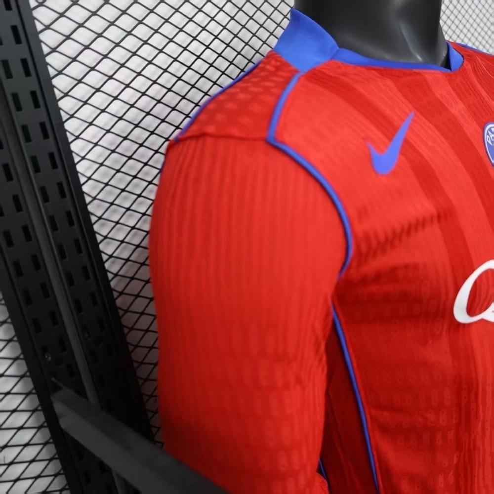 Authentic Soccer Jersey PSG Third Away Long Sleeve Shirt 2025/26