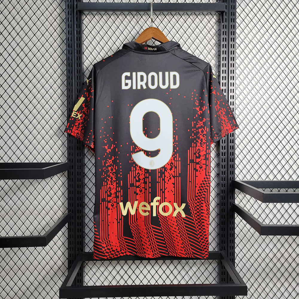 AC Milan Retro Soccer Jersey Fourth Away Custom Shirt 2022/23