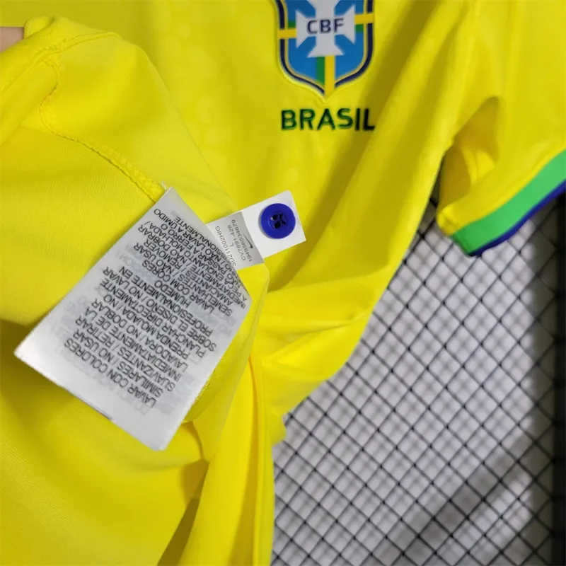 Brazil Retro Soccer Jersey Home Custom Shirt World Cup 2022