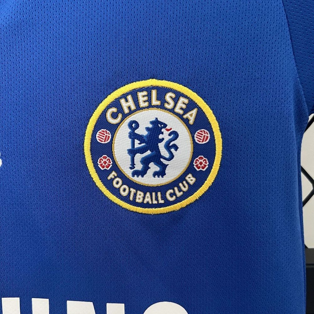Chelsea Retro Football Jersey Home Champions League Kids Kit Jersey+Shorts 08-09