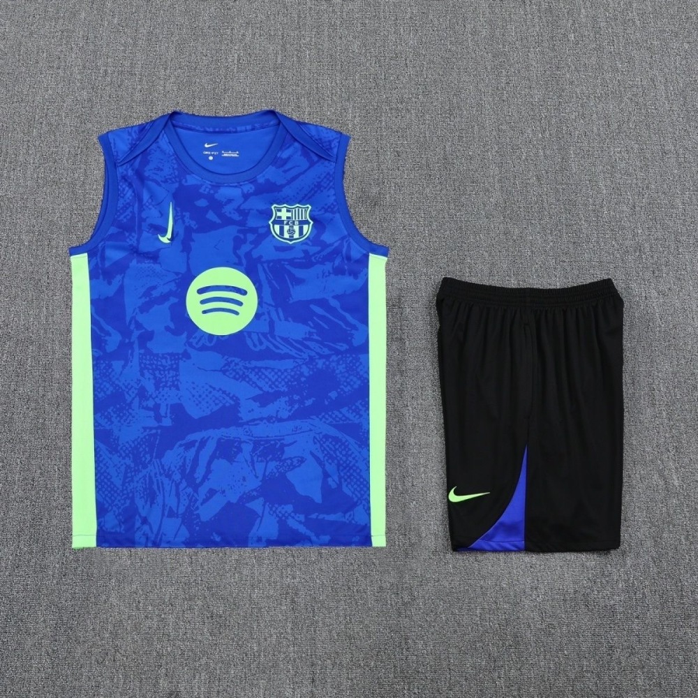 Barcelona Sleeveless Training Kit Blue 2025/26