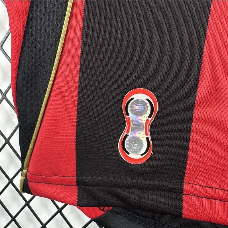 AC Milan Retro Soccer Jersey Home Kids Kit Jersey+Shorts 2006/07