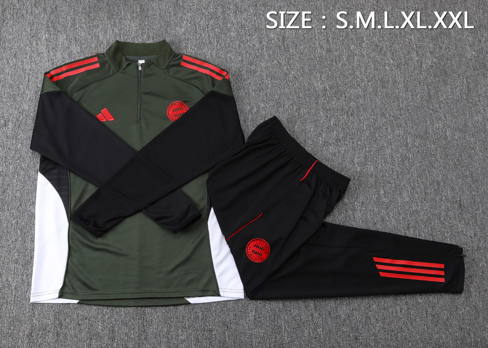 Bayern Munich Training Kit (Sweatshirt+Pants) Deep Green 2025/26