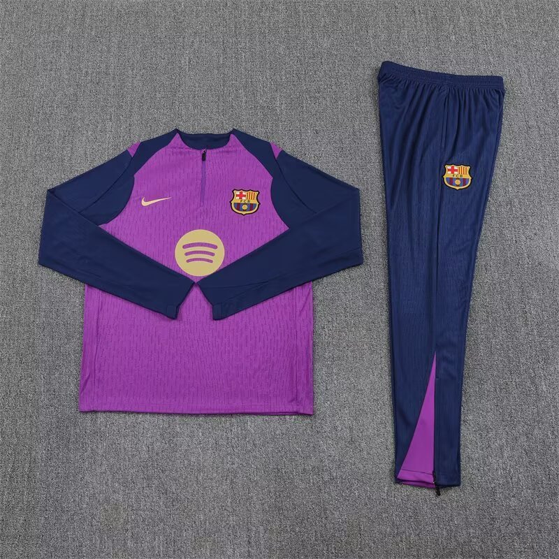 Barcelona Authentic Training Kit (Sweatshirt+Pants) Purple 2025/26 - Player Version