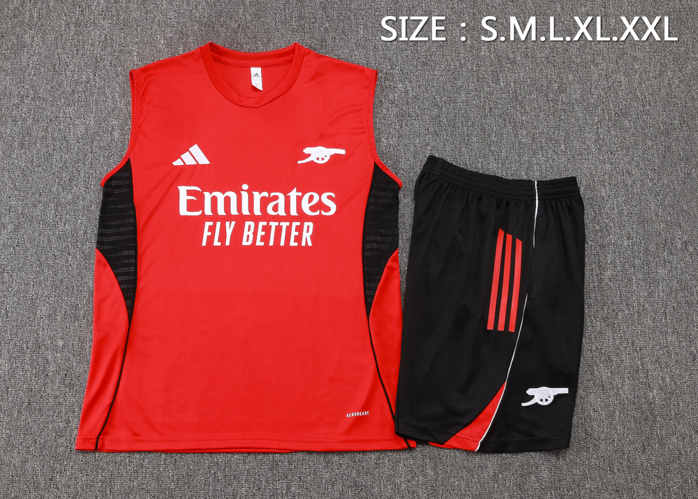 Arsenal Sleeveless Training Kit Red 2025/26