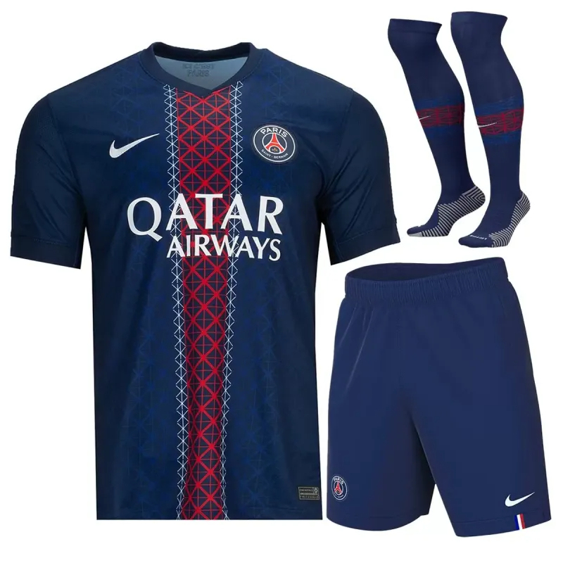 PSG Football Jersey Home Full Kit 2025/26