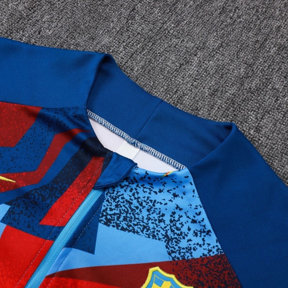 Kids Barcelona Training Kit (Sweatshirt+Pants) Red 2025/26