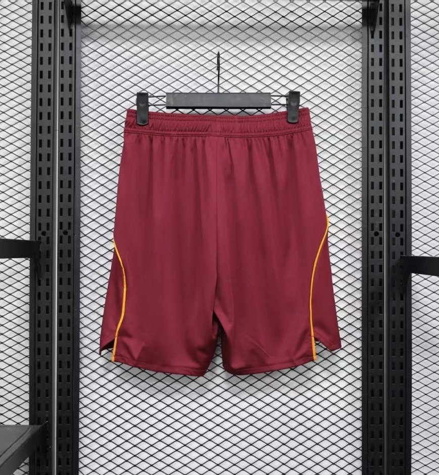 Roma Authentic Soccer Jersey Home Shorts 2025/26