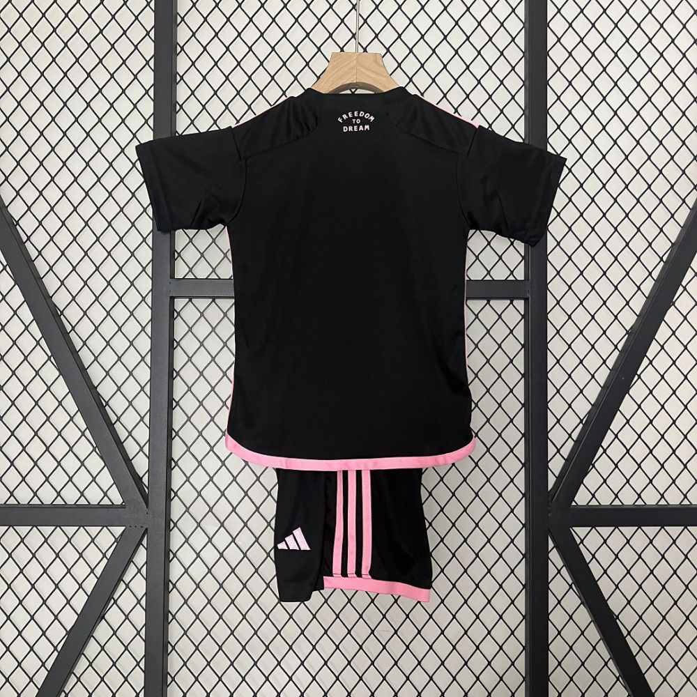 Inter Miami Soccer Jersey Away Kids Kit Jersey+Shorts 2024