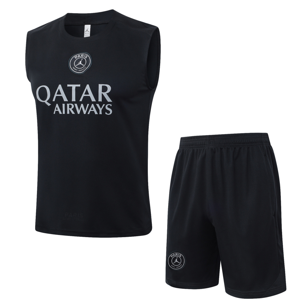 PSG Sleeveless Training Kit Black 2025/26