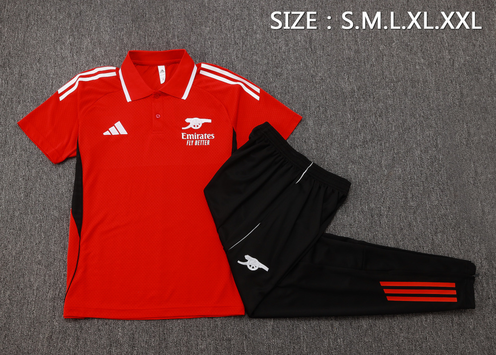 Arsenal Training Kit (Polo+Pants) Red 2025/26