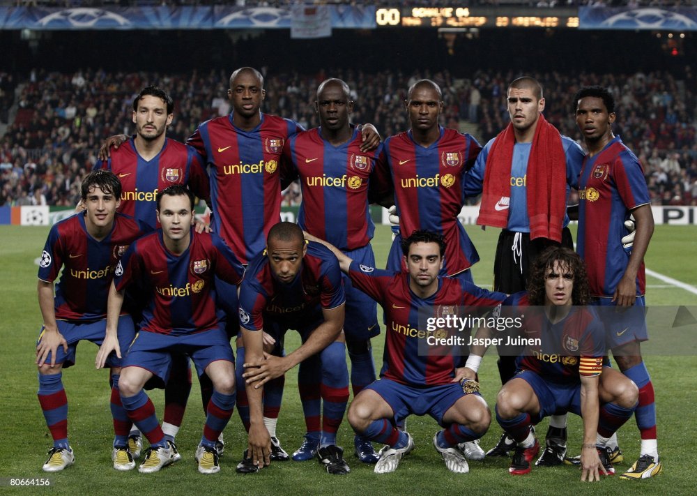Authentic Barcelona Retro Jersey Home Soccer Shirt 2007-08