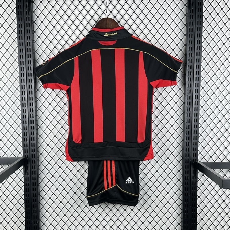 AC Milan Retro Soccer Jersey Home Kids Kit Jersey+Shorts 2006/07