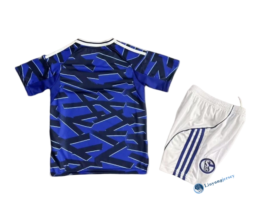 Schalke 04 Football Jersey Home Kids Kit Jerseys+Shorts 2025/26