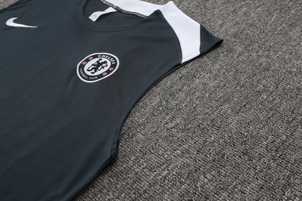 Chelsea Sleeveless Training Kit Gray 2025/26