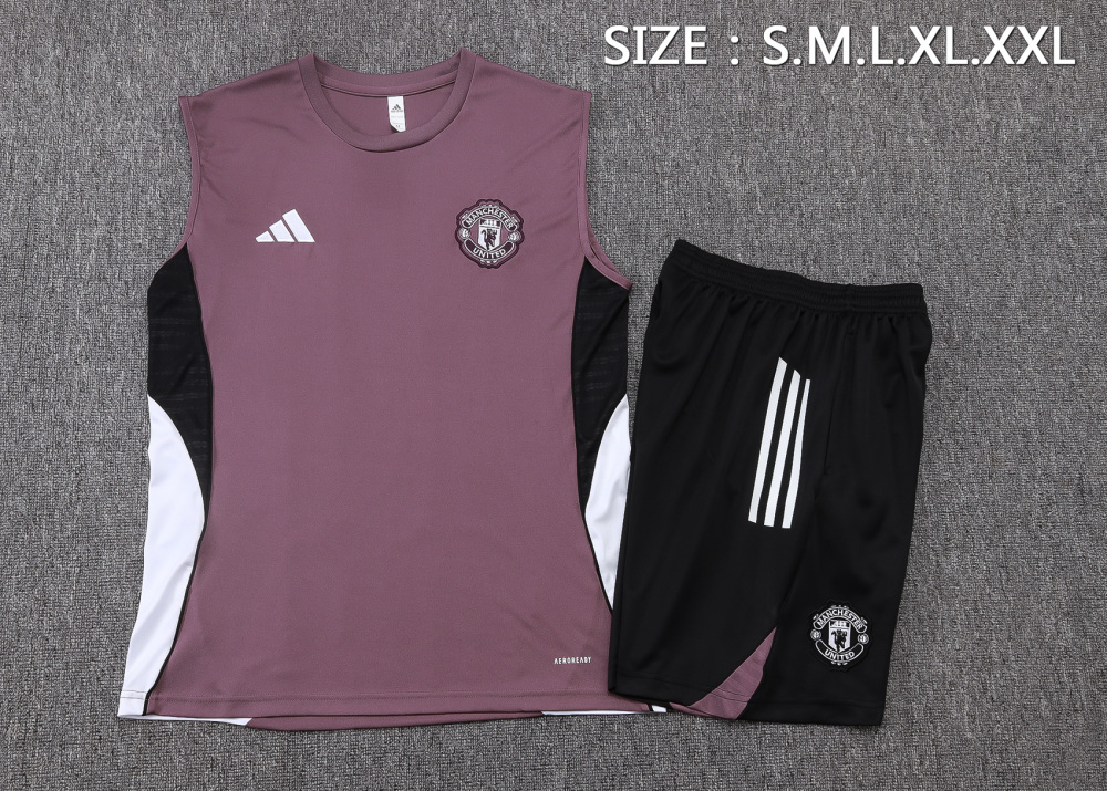 Manchester United Sleeveless Training Kit Purple 2025/26