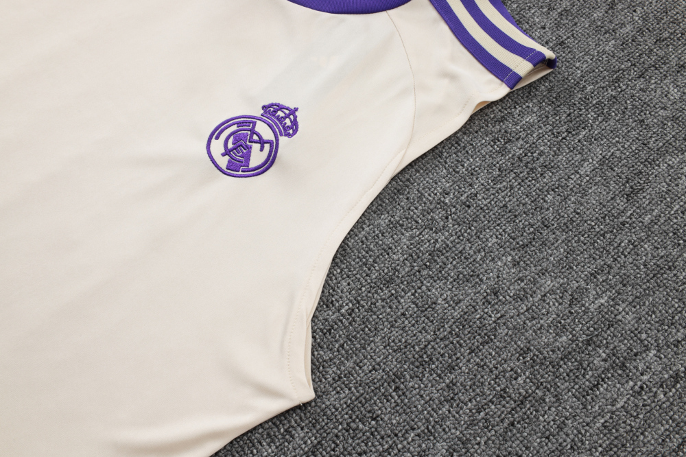 Real Madrid Sleeveless Training Kit White 2025/26