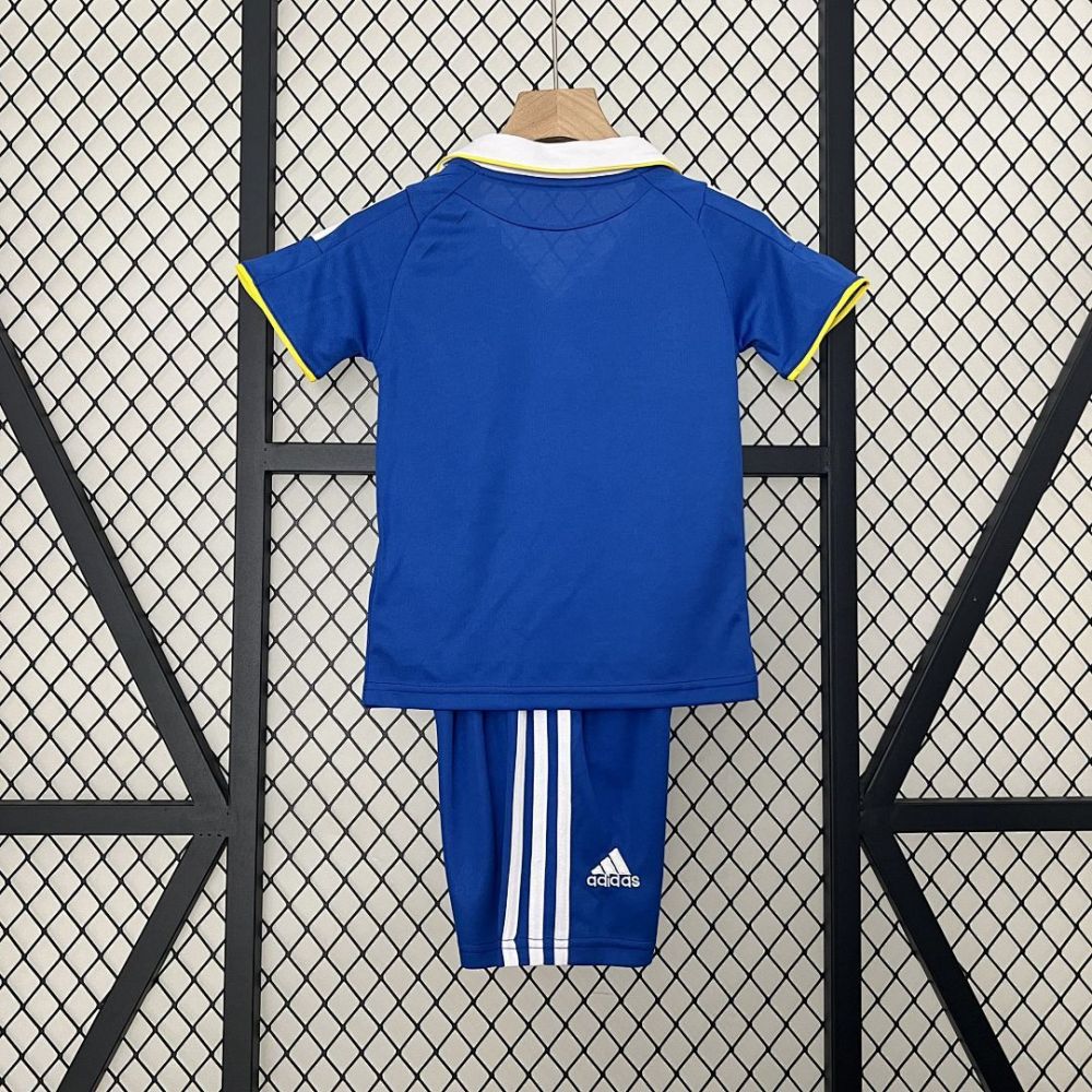 Chelsea Retro Football Jersey Home Champions League Kids Kit Jersey+Shorts 08-09