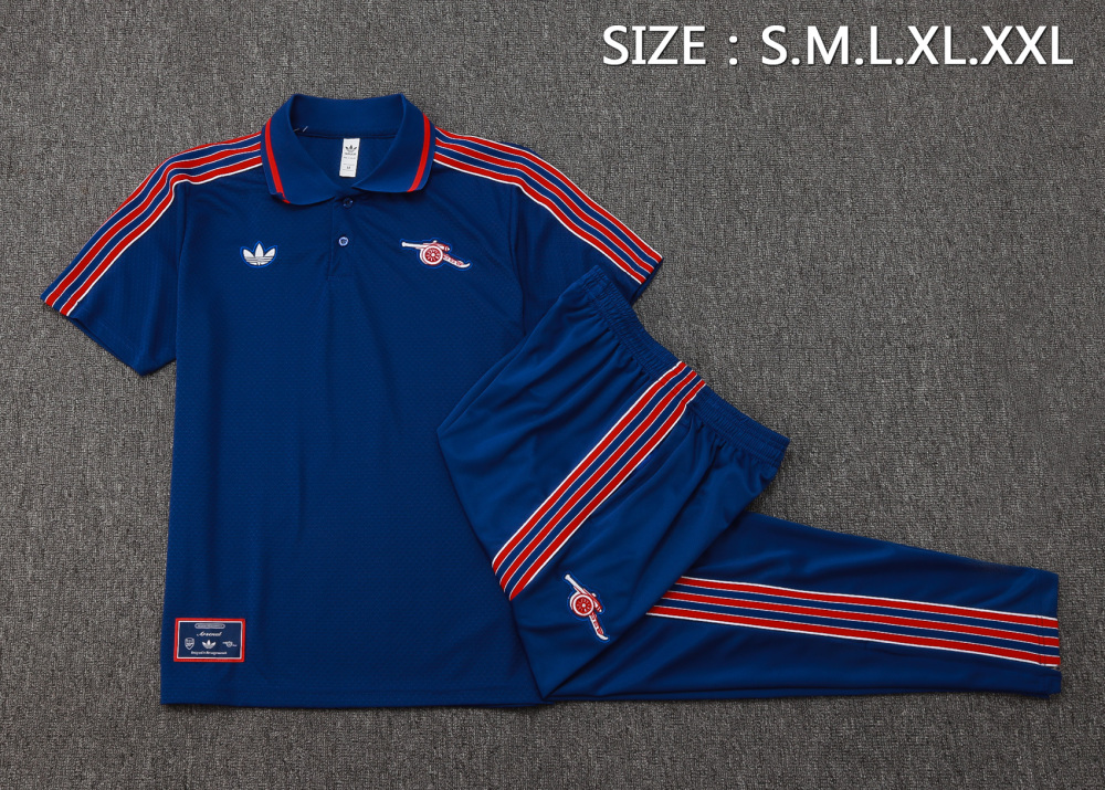Arsenal Training Kit (Polo+Pants) Blue 2025/26