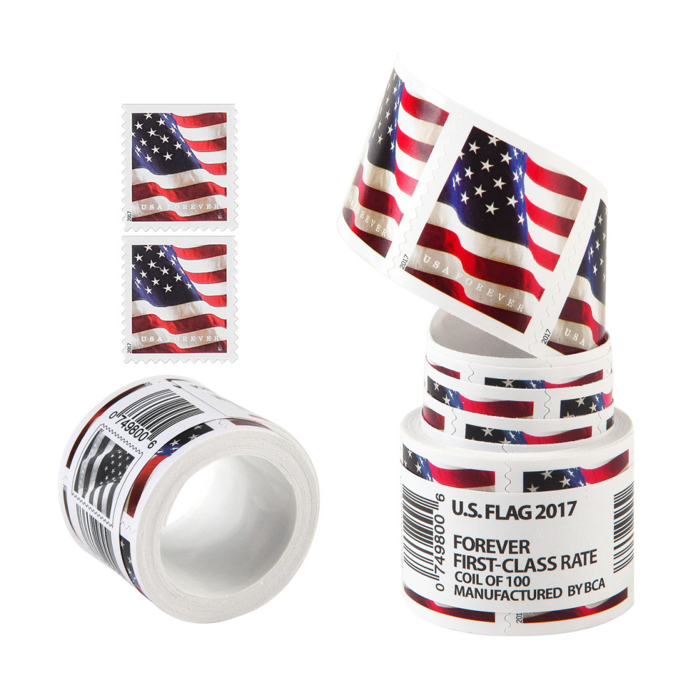 2017 US Flags Rolls Forever First Class Postage Stamps