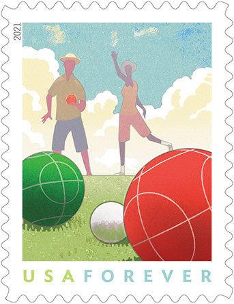 2021 Backyard Games Forever First Class Postage Stamps