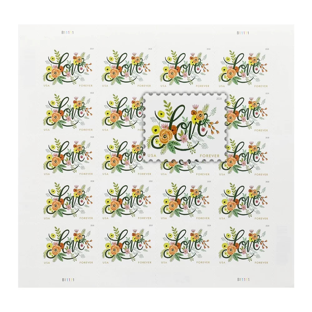 2018 Love Flourishes Forever First Class Postage Stamps