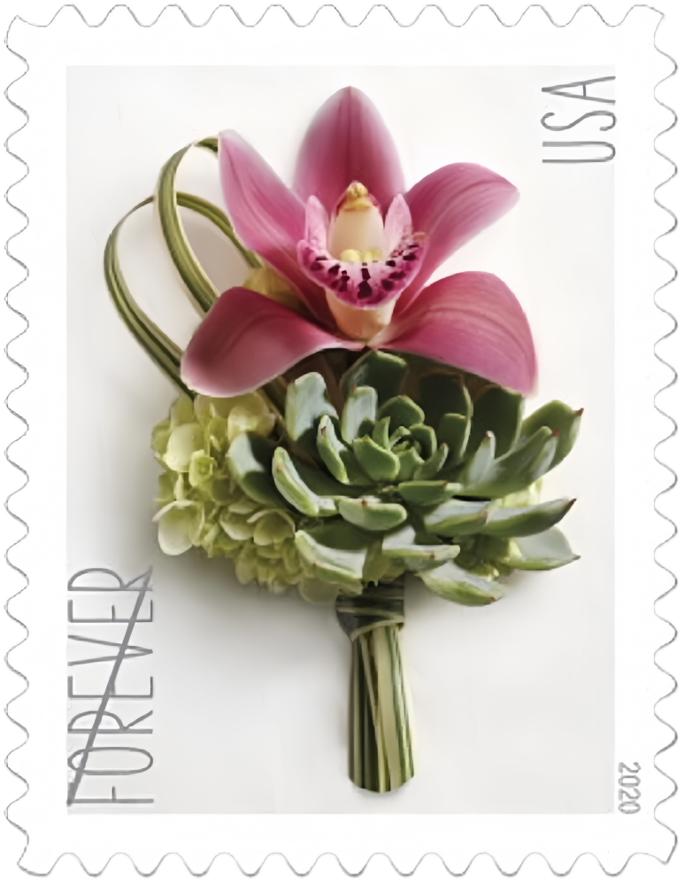 2020 Contemporary Boutonniere Forever First Class Postage Stamps