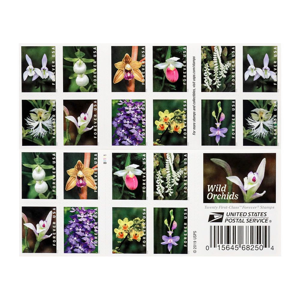 2020 Wild Orchids Forever First Class Postage Stamps