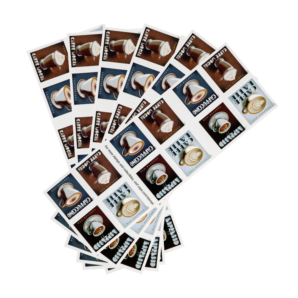 2021 Espresso Drinks Forever First Class Postage Stamps