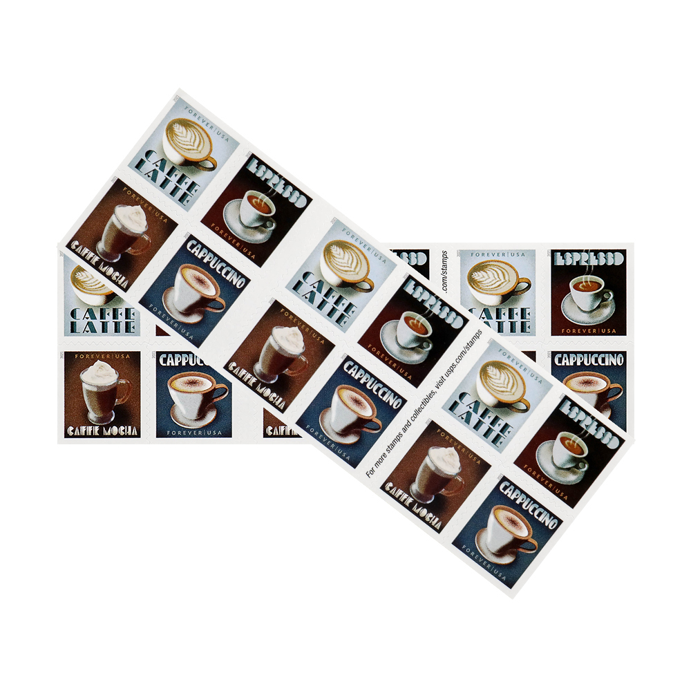 2021 Espresso Drinks Forever First Class Postage Stamps