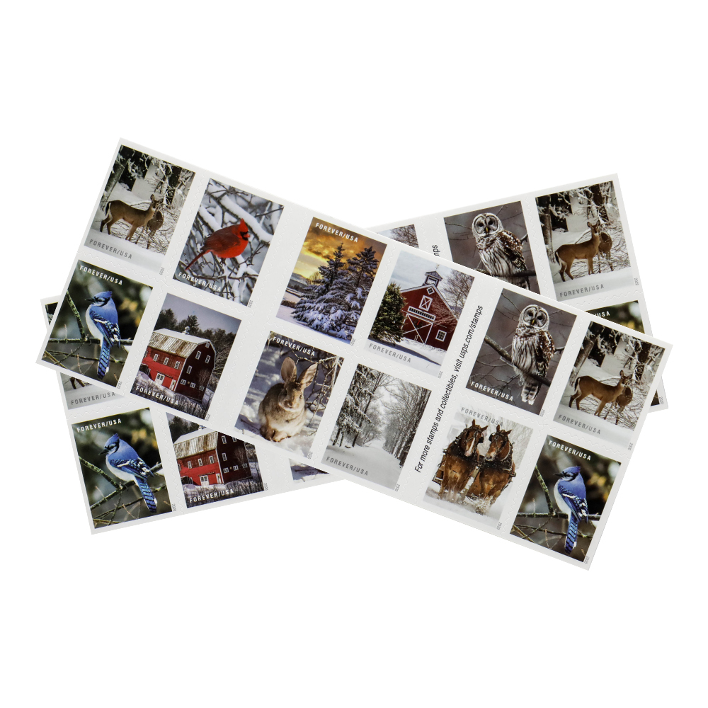2020 Winter Scenes Forever First Class Postage Stamps