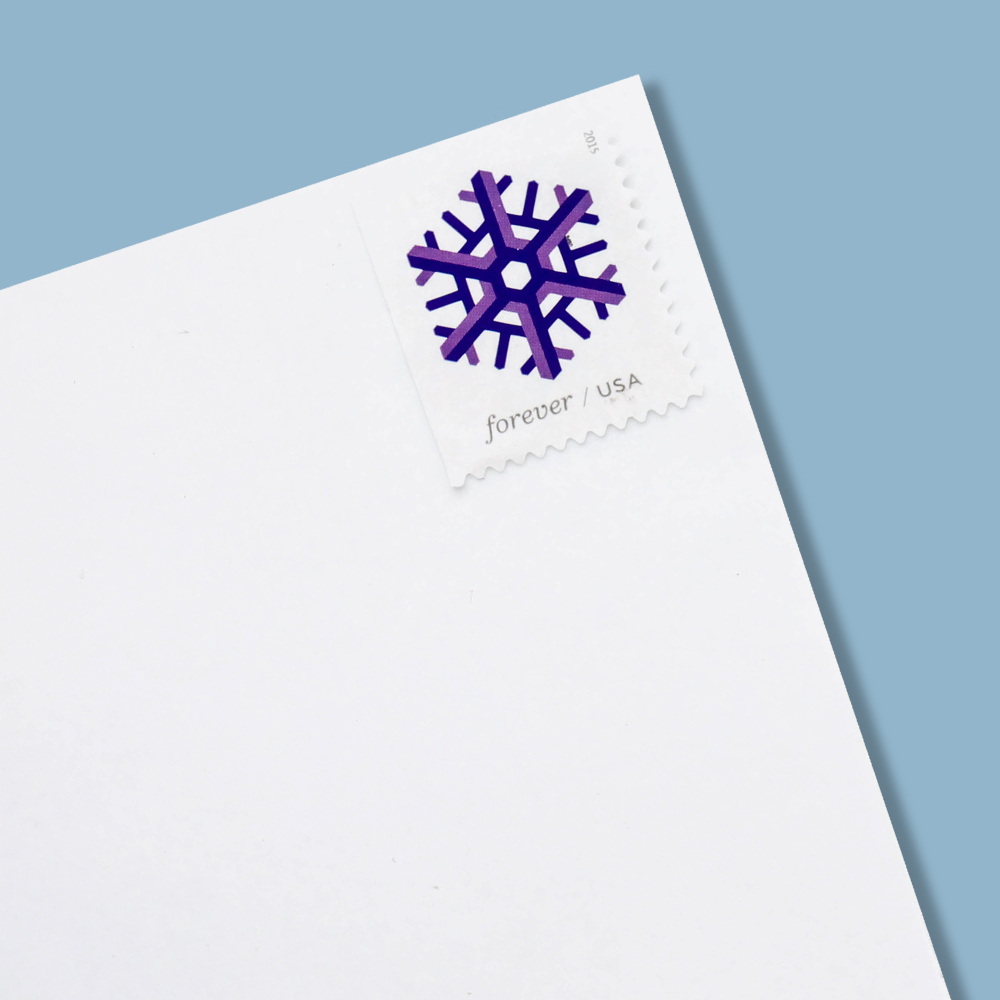 2015 Geometric Snowflakes Forever First Class Postage Stamps