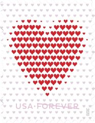 2020 Made of Hearts Forever First Class Postage Stamps