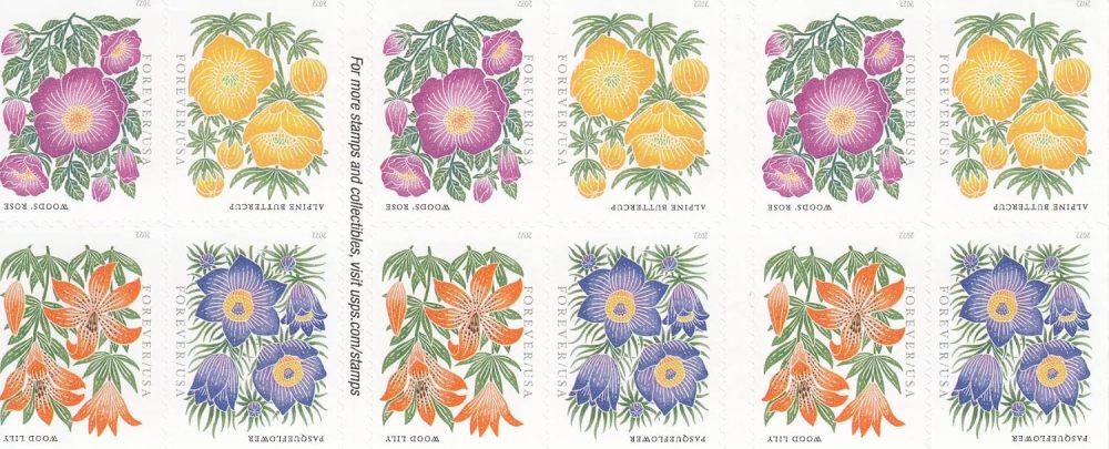 2022 Mountain Flora Forever First Class Postage Stamps
