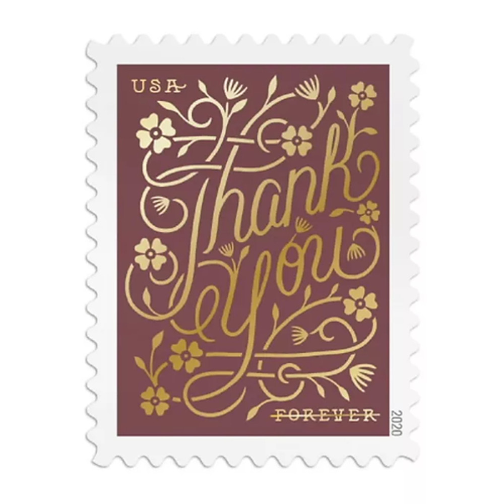2020 Thank You  Forever First Class Postage Stamps