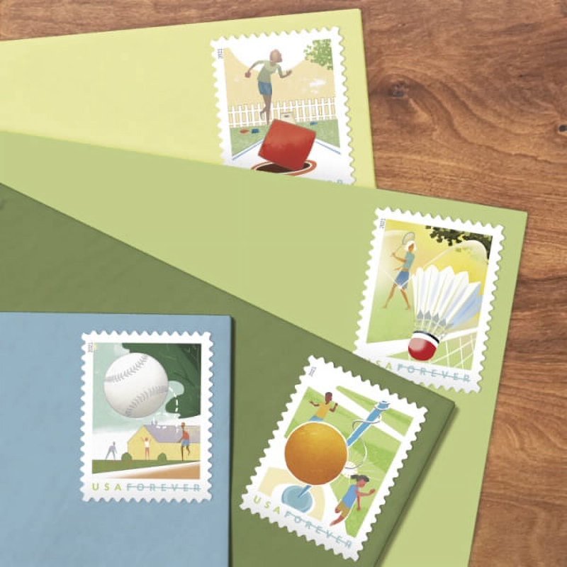 2021 Backyard Games Forever First Class Postage Stamps